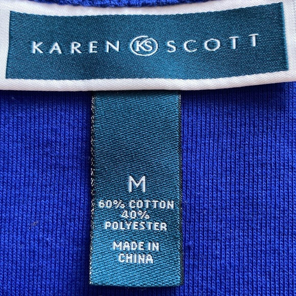 Royal Blue Top W/Bling - Picture 5 of 5